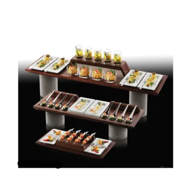 Elegant Walnut Solid Wood Base Tray Modul - 92.5 x 25.5 x 3.1 cm
