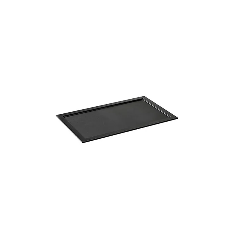 Elegant 1/1 Gn Tray - Matt Black Melamine - 53 x 32.5 x 1.8 cm - Pack of 2