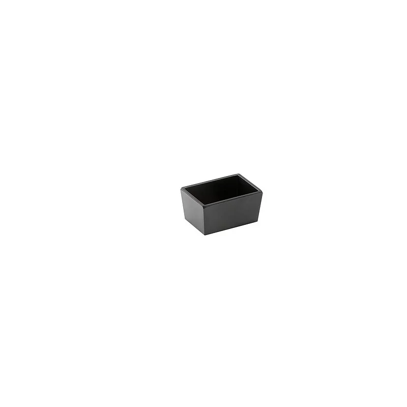 Elegant Black Melamine Box - 9 x 6.3 x 4.5 cm - Set of 6