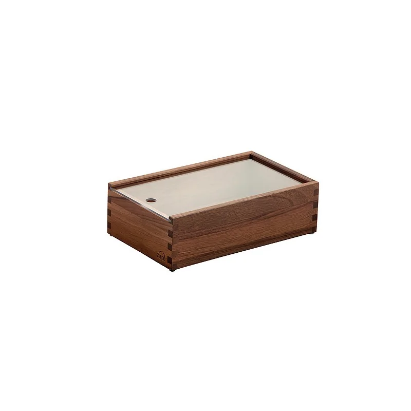 Elegant Walnut Solid Wood Cutlery Box - Construction - 26.5 x 16.2 x 8 cm