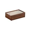 Elegant Walnut Solid Wood Cutlery Box - Construction - 26.5 x 16.2 x 8 cm