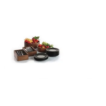 Elegant Walnut Solid Wood Cutlery Box - Construction - 26.5 x 16.2 x 8 cm