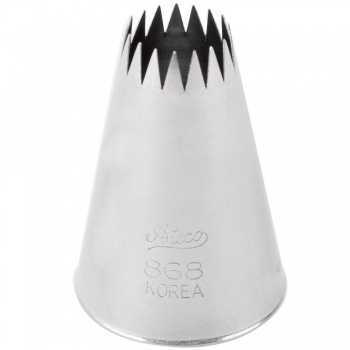 Ateco 868 Ateco 868 - French Star Pastry Tip .63'' Opening Diameter- Stainless Steel Fine Open Star (Petits Fours) Pastry Tips