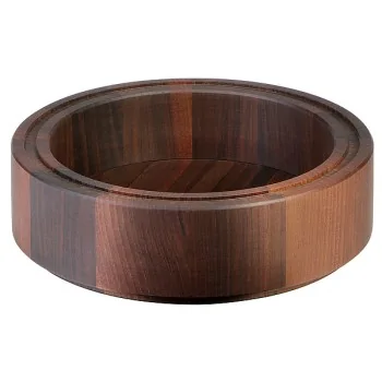 Elegant Walnut Solid Stackable Bowl - Oil-Finished - Diam. 29 cm - Ht 8.5 cm