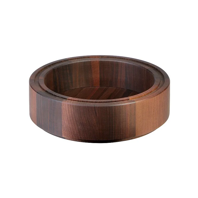 Elegant Walnut Solid Stackable Bowl - Oil-Finished - Diam. 29 cm - Ht 8.5 cm