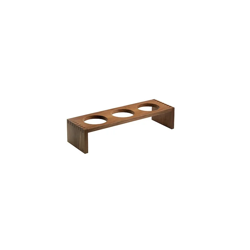 Elegant Walnut Bridge - Solid Wood Construction with Three Holes - Dimensions: 54 x 17 x 12 cm