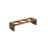 Elegant Walnut Bridge - Solid Wood Construction with Three Holes - Dimensions: 54 x 17 x 12 cm