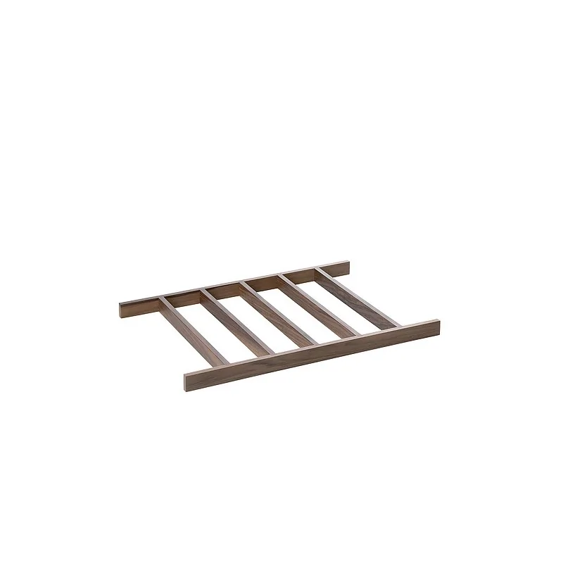 Elegant Walnut Solid Wood Tray Insert with Six Divisions - 50 x 34 x 2.9 cm