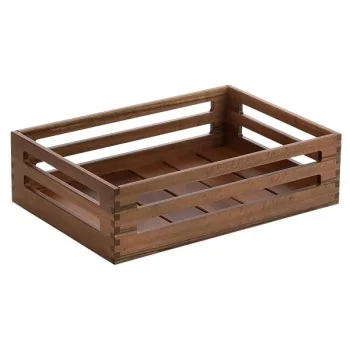 Elegant Mercato Buffet Display - Solid Walnut Wood (43 x 30 x 12 cm)