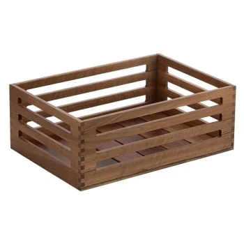 Elegant Mercato Buffet Display - Solid Walnut Wood (43 x 30 x 16 cm)