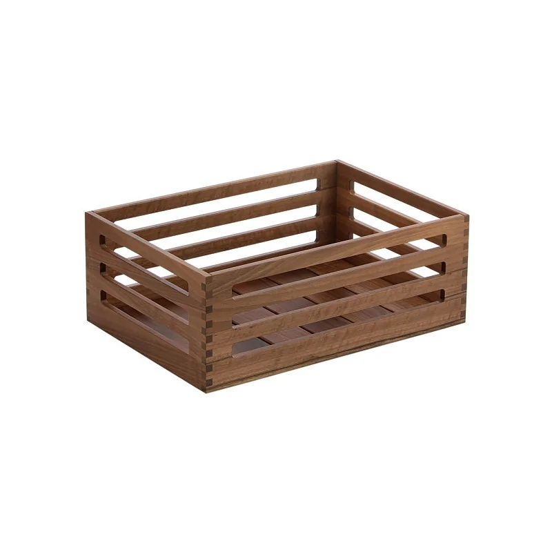 Elegant Mercato Buffet Display - Solid Walnut Wood (43 x 30 x 16 cm)