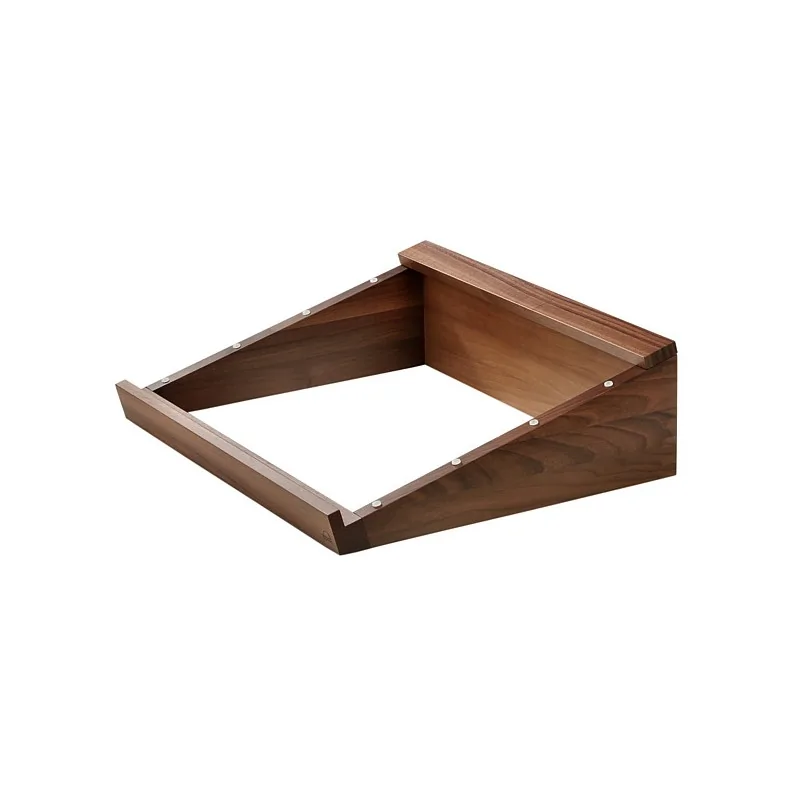Elegant Walnut Solid Wood Tray Stand - Design - 42 x 51 cm H5/13.5 cm