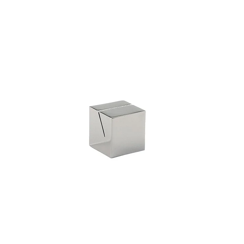 Elegant Stainless Steel Card Holder Mirror Polished- Dimensions: 2.5 x 2.5 x 2.5 cm