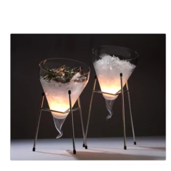 Elegant Stainless Steel Buffet Stand - 18/10 Polished - H20 cm - Set of Three