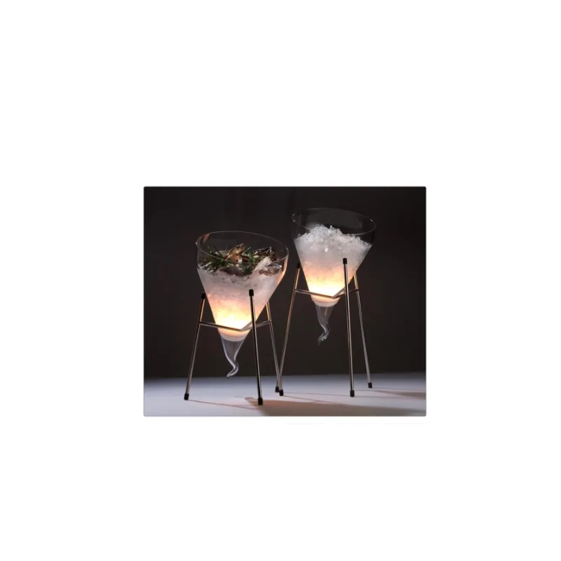 Elegant Stainless Steel Buffet Stand - 18/10 Polished - H20 cm - Set of Three