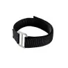 Elegant Hook and Loop Strap with Ring - Black - 43 x 2.5 cm