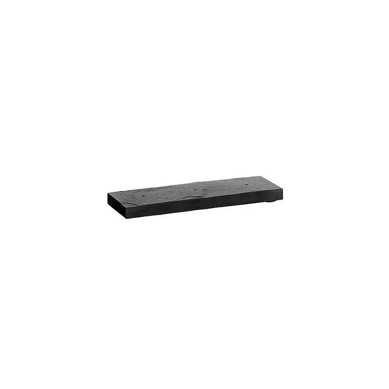 Elegant Slate Platter - 3 Boreholes - Unsealed Dimensions: 30 x 10 x 2.5 cm