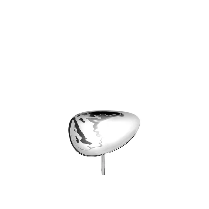 Elegant Hammered 18/10 Stainless Steel Miniature Plate - H8 cm