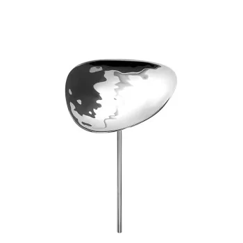 Elegant Hammered 18/10 Stainless Steel Miniature Plate - H18 cm