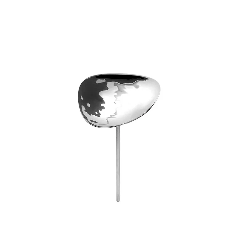 Elegant Hammered 18/10 Stainless Steel Miniature Plate - H18 cm
