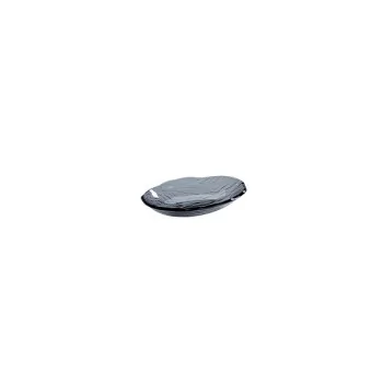 Elegant Bowl Oval - Dark Grey Glass - 26.5 x 19.5 cm - Set of 3