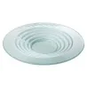 Elegant Satined Glass Buffet Bowl - Diam. 46 cm Ht 5.5 cm