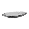 Elegant Bowl - Dark Grey Glass - 44.5 x 25 x 6 cm