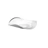 Elegant Bowl - Wavy Design - Glass - White - Diam. 38-40 cm - Ht 9.5 cm