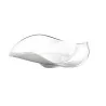 Elegant Bowl - Wavy Design - Glass - White - Diam. 50-52 cm - Ht 14 cm