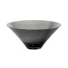 Elegant Bowl - Grey Glass - Diam. 30 cm - Ht 13 cm - Capacity 3.25 Liters
