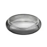 Elegant Glass Bowl Duplex - Grey - Diam. 46 cm Ht 10 cm