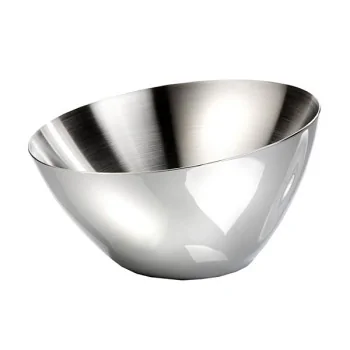 Elegant Bowl Shine - 18/10 Stainless Steel - Satined Finish - Diam. 23.7 cm - Ht 10/13 cm - Capacity 1.6L