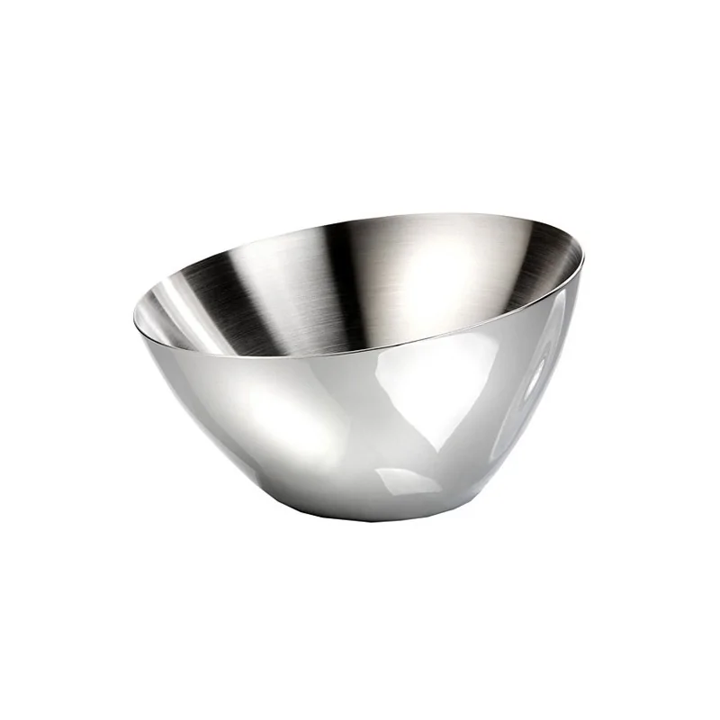 Elegant Bowl Shine - 18/10 Stainless Steel - Satined Finish - Diam. 23.7 cm - Ht 10/13 cm - Capacity 1.6L