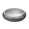 Elegant Glass Bowl Duplex - Grey - Diam. 35 cm Ht 7.5 cm