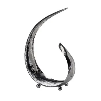 Elegant Bowl Sixth Sense - 18/10 Stainless Steel - Hammered Finish - Dimensions: 48 x 25 x 74 cm