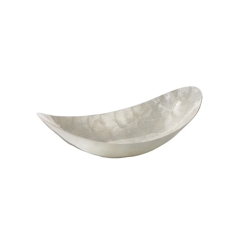 Elegant Capiz Bowl - Ivory Shell - 46.5 cm x 24 cm (H13.5 cm)
