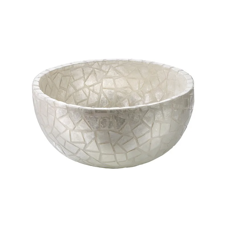Elegant Capiz Bowl - Shell - Ivory - Diam. 46 cm Ht 23 cm