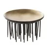 Elegant Brass Bowl Display - Golden - Black Finish - Diam. 15 cm - Ht 8.5 cm