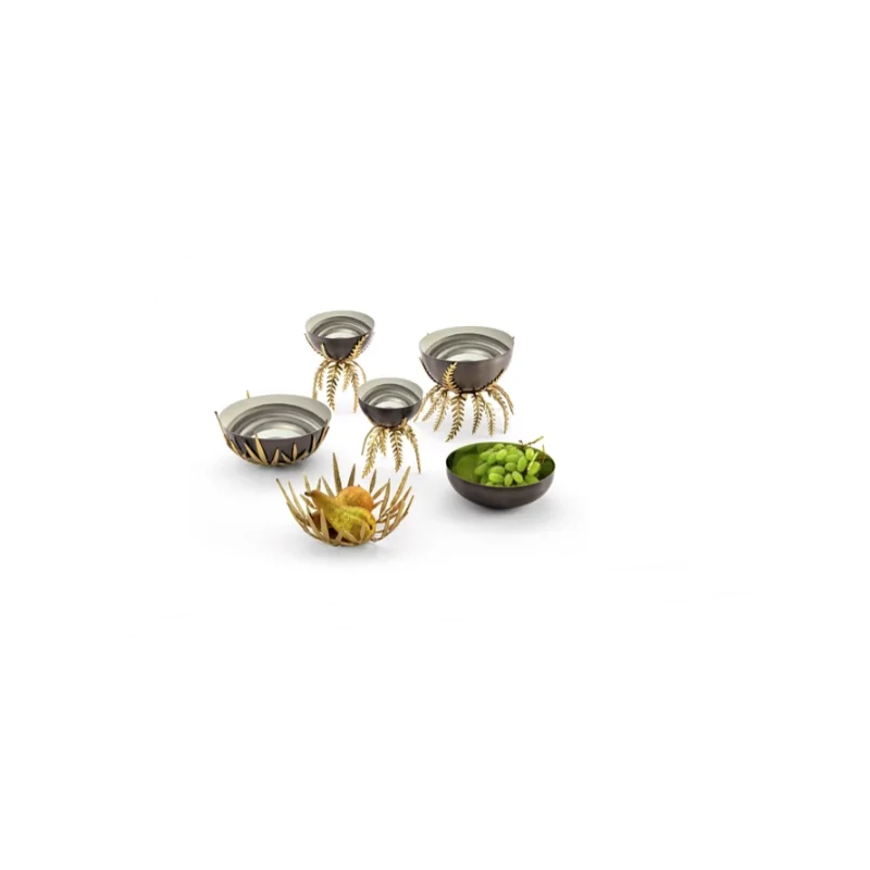 Elegant Bowl - 18/10 Stainless Steel - Anthracite Finish - Diam. 23 cm - Ht 8 cm