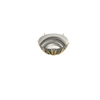Elegant Bosco Bowl/Basket Set - Anthracite 18/10 Bowl with Brass Basket (Diam. 25 cm - Ht 10.5 cm).