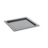 Elegant Deep Black Glass Tray - 34 x 34 cm