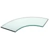 Elegant Buffet Platter - Curve 90° - Clear Glass - 65 cm x 28 cm - Pack of 2