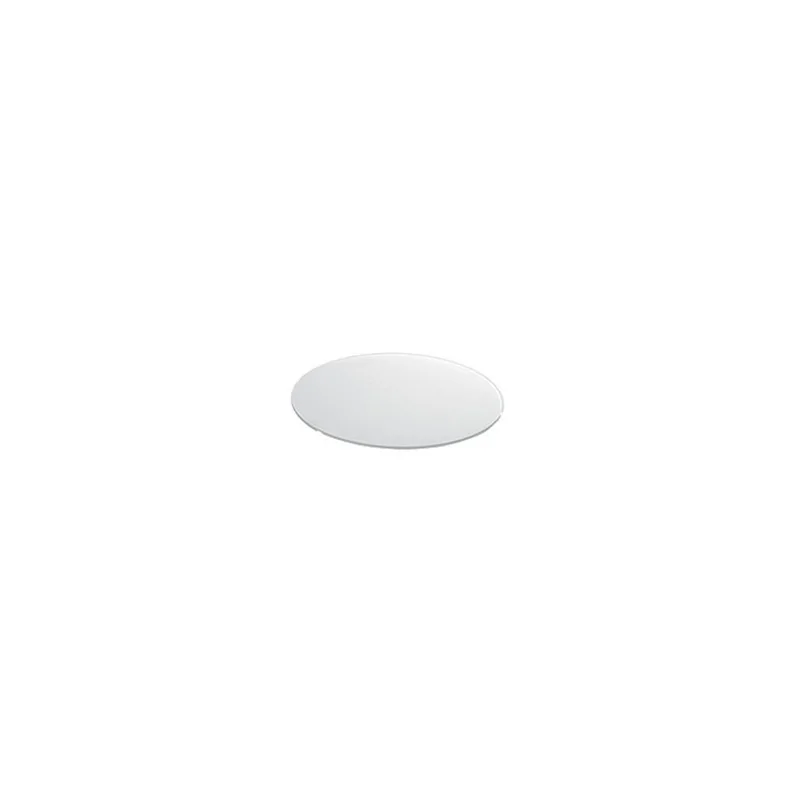 Elegant Tempered Glass Charger Plate - White - Diam. 33 cm - Quality