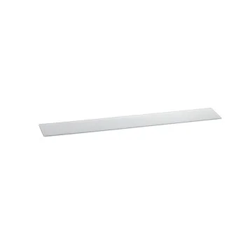 Elegant Tempered Glass Buffet Platter - White - 66 cm x 10 cm x 0.4 cm