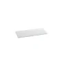 Elegant Tempered Glass Buffet Platter - White - 30 x 18 x 0.4 cm