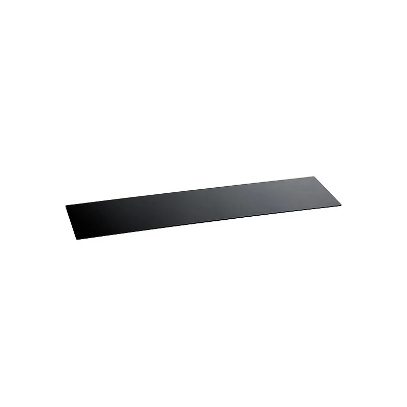 Elegant Tempered Glass Buffet Platter - Black - 102 x 21 x 0.4 cm