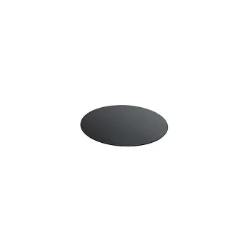 Elegant Tempered Glass Charger Plate - Black - Diam. 33 cm