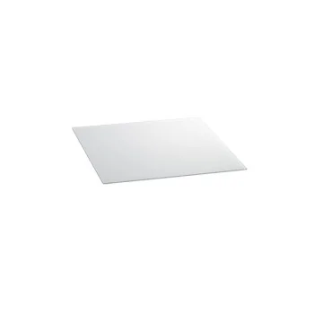 Elegant Tempered Glass Buffet Platter - White - 42 x 42 x 0.4 cm