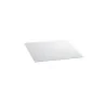 Elegant Tempered Glass Buffet Platter - White - 42 x 42 x 0.4 cm