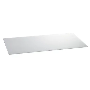 Elegant Tempered Glass Buffet Platter - White - 80 cm x 40 cm x 0.4 cm